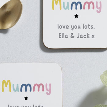 Personalised Mummy Coasters, 2 of 2