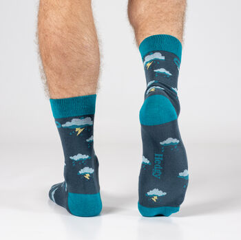 Bamboo Socks | Lightning Socks | Weather Socks | Novelty Socks, 3 of 5