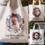 Personalised Christmas Breakout Santa Tote Gift Bag, thumbnail 1 of 4