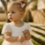 Hazel In Ivory ~ Flower Girl /Party Dress, thumbnail 2 of 5