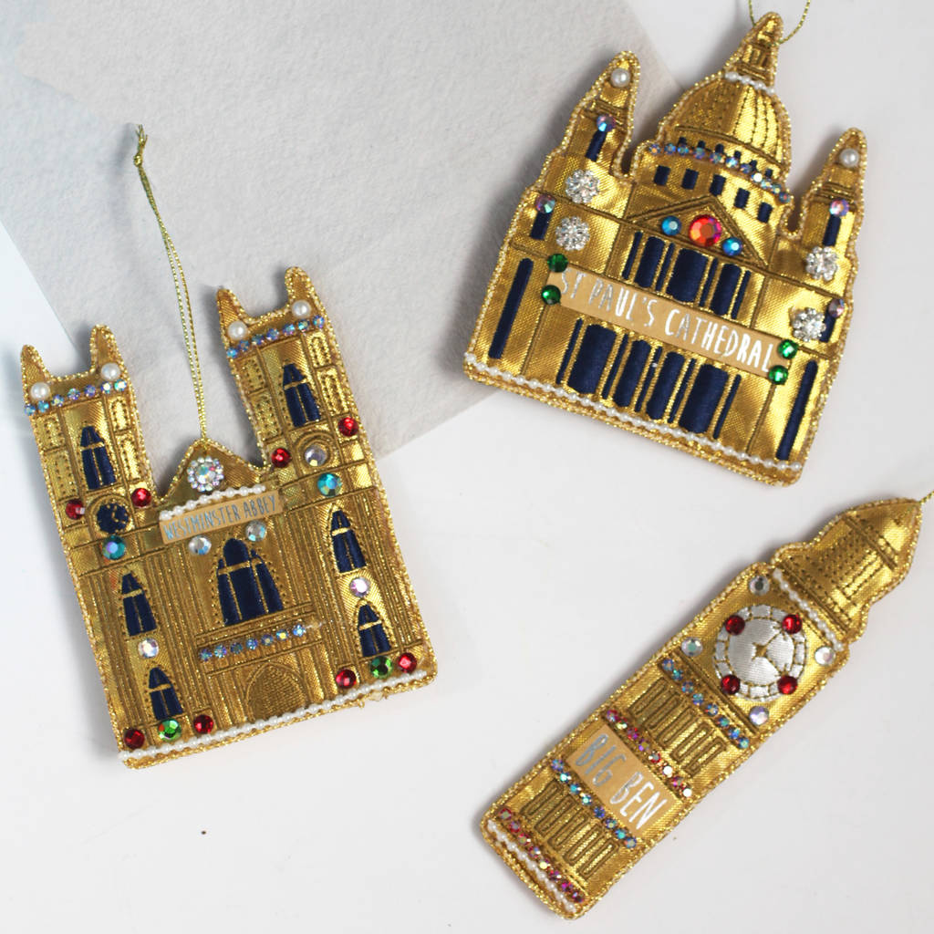 Gold Fabric London Big Ben Decoration By Posh Totty Designs Interiors