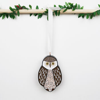 Owl Christmas Tree Decorations, 3 of 8