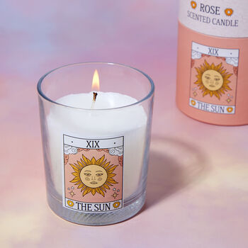 The Sun Rose Scented Tarot Card Candle, 2 of 4