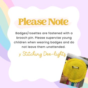 Personalised Liberty Floral Fabric Badge, 3 of 4