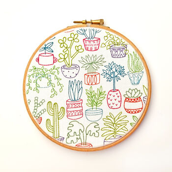 Houseplants Embroidery Kit, 4 of 8