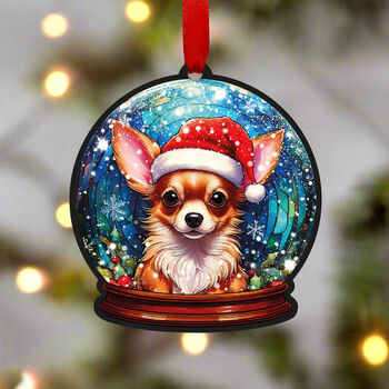 Chihuahua Dog Tree Decoration, 2 of 3