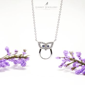Owl Necklaces Rose Or Gold Plated 925 Silver, 4 of 8
