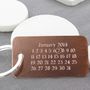 Personalised Special Date Copper Keyring, thumbnail 3 of 3