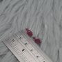 Ruby Silver Stud Earrings, July Birthstone Jewelry, thumbnail 5 of 8