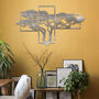 African Savannah Metal Tree Wall Art: Home Decor, thumbnail 5 of 11