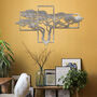 African Savannah Metal Tree Wall Art: Home Decor, thumbnail 6 of 11