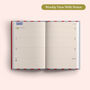 2027 Diary | A5 Hardcover Week To View | Red And Blue Stripe, thumbnail 6 of 8