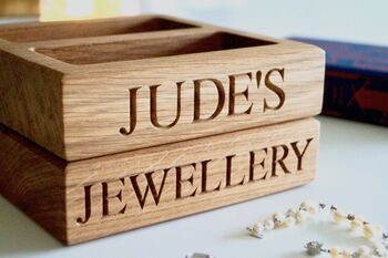 Personalised Wooden Jewellery Keepsake Trays, 4 of 5