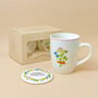 Floral Mug And Coaster Gift Set For Mum, thumbnail 1 of 12