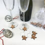 Personalised Five Star Wine Glass Charms, thumbnail 1 of 8