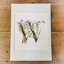 W Is For Wisteria Illuminated Botanical Print, thumbnail 3 of 6
