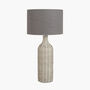 Grey Wash Rattan Bottle Table Lamp, thumbnail 3 of 7