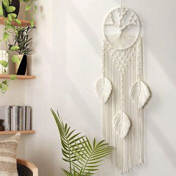 Tree Of Life Dream Catcher Macrame Wall Hanging, 5 of 7