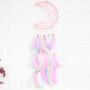 Pink Pastel Moon Dream Catcher Gift For Girls, thumbnail 2 of 4