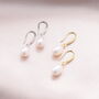 Handmade Sterling Silver Fresh Water Pearl Earrings, thumbnail 1 of 7