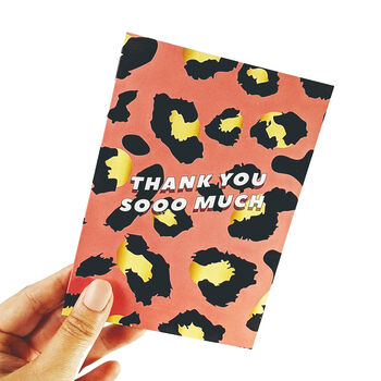 'Thank You Sooo Much' Greetings Card, 3 of 3