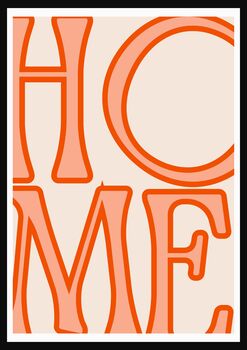 Home Wall Art Print, Bold Typography Poster, Colourful Wall Decor, Unframed, 8 of 11