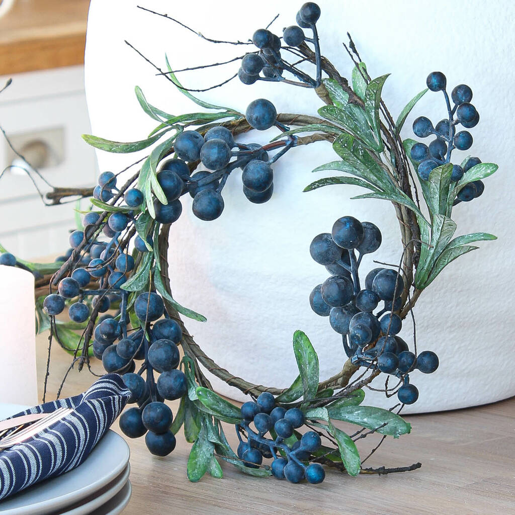 Blueberry Candle Wreath By Marquis & Dawe