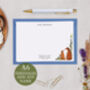 Botanical Fox Personalised Address Note Cards A6 Notecard Set, thumbnail 3 of 6