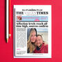Personalised Newspaper Valentine's Day Card, thumbnail 3 of 3