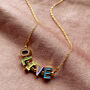 Enamel Letter Personalised Necklace, thumbnail 7 of 12