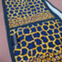 African Print Oven Gloves | Blue Rere Print, thumbnail 5 of 5