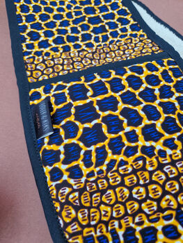 African Print Oven Gloves | Blue Rere Print, 5 of 5