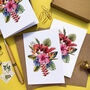 Tropical Flowers Note Cards And Envelopes, thumbnail 4 of 5