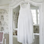 White Cotton Victorian Nightdress Smocked, thumbnail 10 of 12