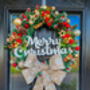 Christmas Wreath With Traditional Scent And Bow 20 Inch, thumbnail 7 of 7