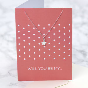 Will You Be My Flower Cards And Gifts Notonthehighstreet Will You Be My Jewellery Card