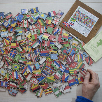 Flags Of The World Wooden Jigsaw Puzzle, 2 of 7