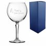 Personalised Hudson Gin Balloon Gin Glass, thumbnail 1 of 5