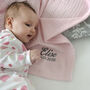 Personalised Pink Cellular Baby Blanket, thumbnail 4 of 12