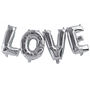 Silver Foiled Love Balloon Bunting Decoration, thumbnail 2 of 3