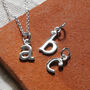 Sterling Silver Initial Letter Necklace, thumbnail 4 of 8