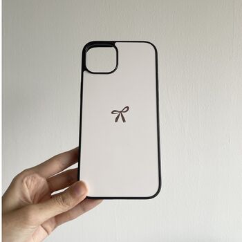 Pink / Brown Bow Phone Case, 2 of 3