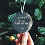 Baby's First Christmas Personalised Moon Phase Bauble, thumbnail 6 of 6