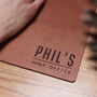 Personalised Home Office Mini Premium Leather Mouse Mat, thumbnail 5 of 9