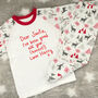 Personalised Good All Year Children's Christmas Pyjamas, thumbnail 2 of 3