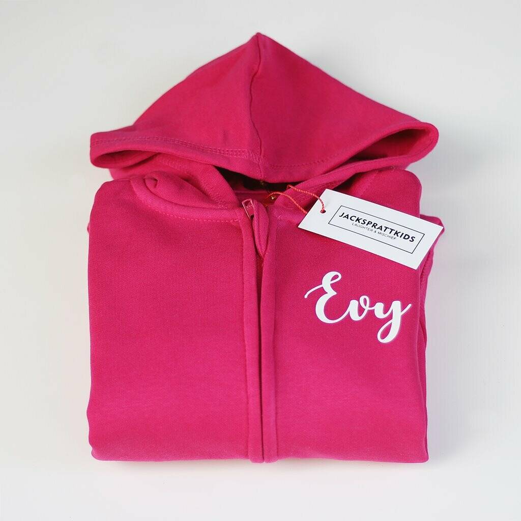 Personalised Zip Up Onesie By Jack Spratt