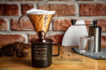 Handmade Solid Copper Pour Over Coffee Dripper, 5 of 7