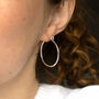 Sterling Silver Large Hoop Earrings, thumbnail 1 of 7