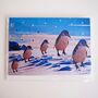 Penguin Family Christmas Greetings Card, thumbnail 7 of 7