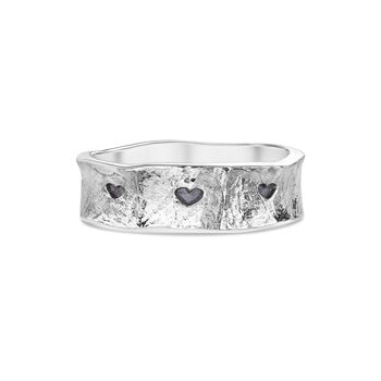 Personalised Happily Ever After Sterling Silver Heart Ring, 7 of 9